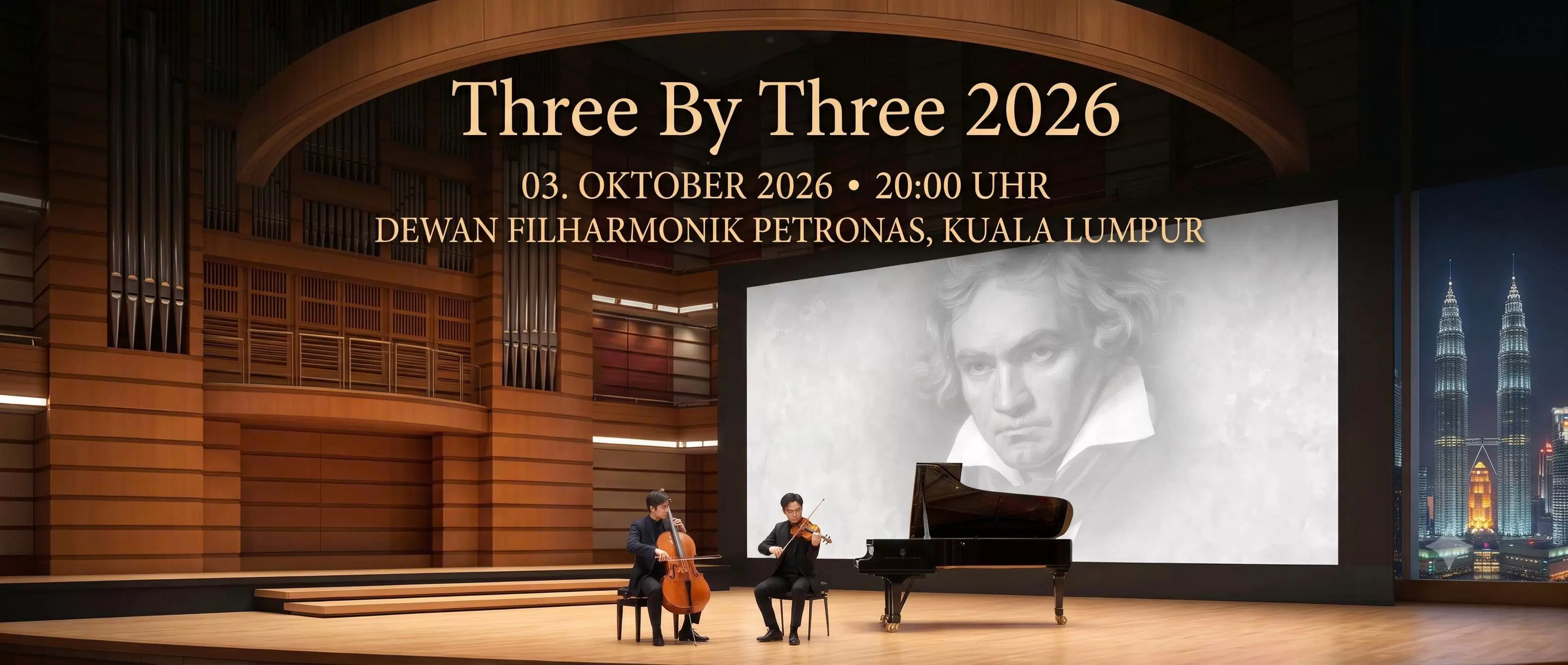 Three By Three 2026 in Kuala Lumpur – Beethoven-Konzert in Malaysia